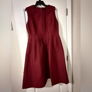 Donna Karan Textured Dark Red Fabric with Sparkle